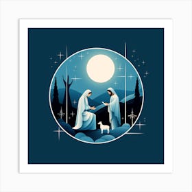 Nativity Scene Christmas 2 Art Print