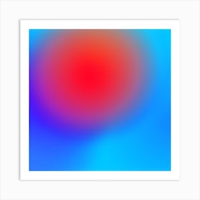 Abstract Red And Blue Art Print