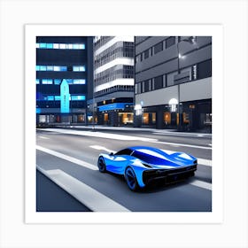 Speed City Art Print