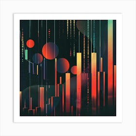 A Stock Market Graph Lofi Illustration 1718663686 2 Art Print