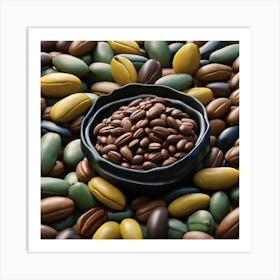 Coffee Beans In A Bowl 4 Art Print