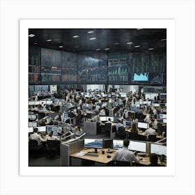 Stock Exchange Art Print