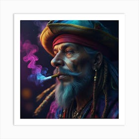 Pirate With A Cigarette Art Print