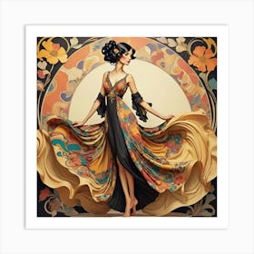 Nouveau Woman 1 Art Print