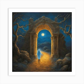 Guided By The Moon Art Print