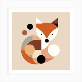 Abstract Fox Art Print