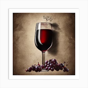 Glass Of Wine 1 Art Print