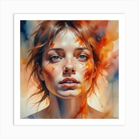 Portrait Of A Woman 24 Art Print