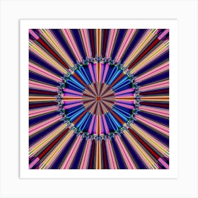 Abstract Psychedelic Artwork Fractal Geometrical Design Pattern Art Print