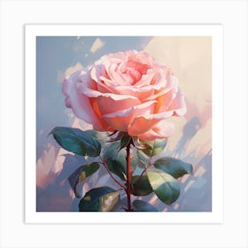 Pink Rose 1 Art Print