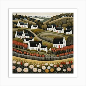 Scottish Village Art Print