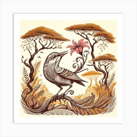 Bird In The Forest 1 Art Print