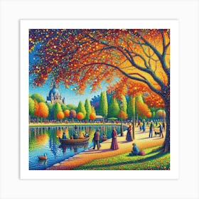 Autumn In Paris Art Print