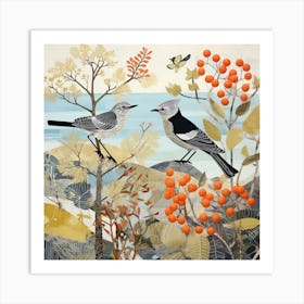 Bird In Nature Mockingbird 3 Art Print