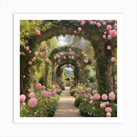 Pink Peonies Art Print