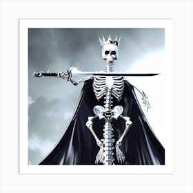 King Of Skeletons Art Print