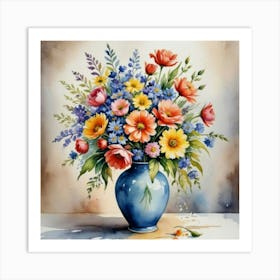 Flowers In A Vase Art Print