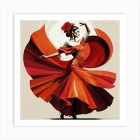 Flamenco Dancer Art Print