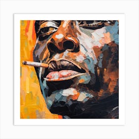 Man With A Cigarette Art Print