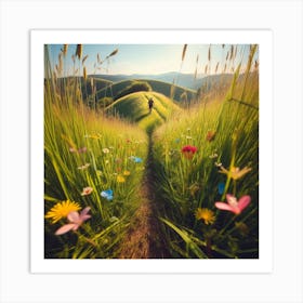 Path In The Meadow Art Print