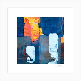 Contemporary art, modern art, mixing colors together, hope, renewal, strength, activity, vitality. American style.83 Art Print