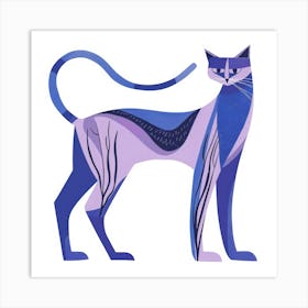 Blue Cat 21 Art Print