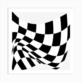 Checkered Flag Art Print