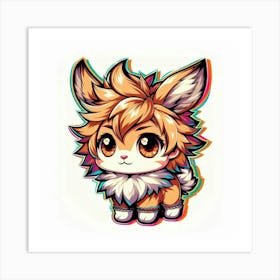 Cute Fox Art Print