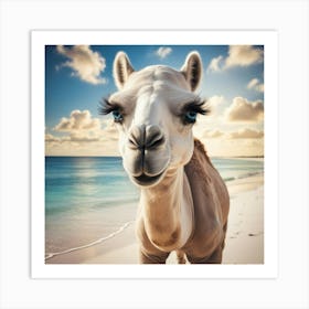 White Camal Art Print