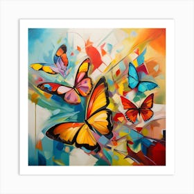 Colorful Butterflies 38 Art Print