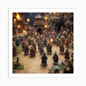 Miniatures Of The Hobbit Art Print