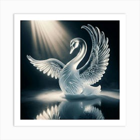 ice Swan Art Print