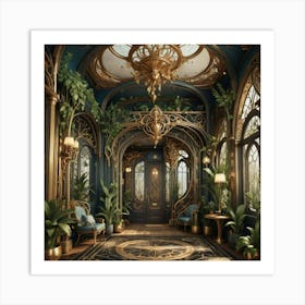 Gilded Hall 1 Art Print