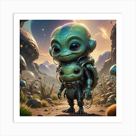 Kangaroo Aliens Art Print