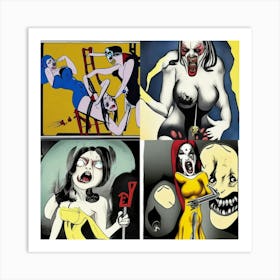 Sadistic Demons 2 Art Print