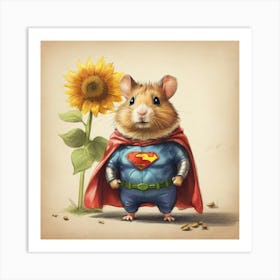 Super Hamster 1 Art Print