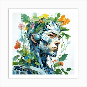 Flowering Woman Art Print