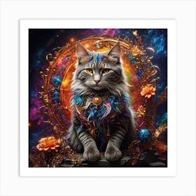 Magical Cat 15 Art Print