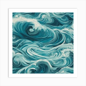 Ocean Waves 10 Art Print