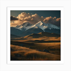 Sunset In The Mountains Art Print