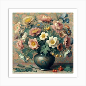 Flowers In A Vase 5 Art Print