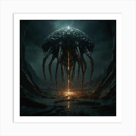 Creature With Tentacles Art Print