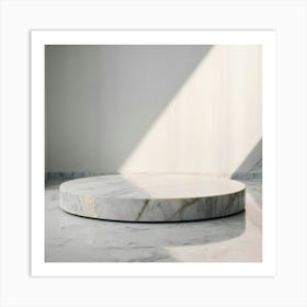 Round Marble Table 3 Art Print