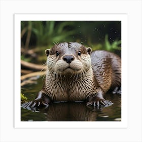 Otter Art Print