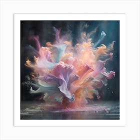 Colorful Flower Explosion Art Print