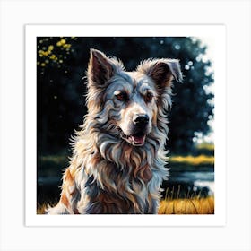 Dog Painting 1 Art Print