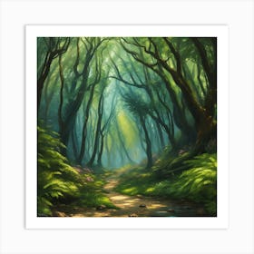 Forest Path Art Print