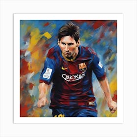 Young Messi Figure Art Print