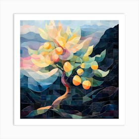 Modern Pear Tree 4 Art Print