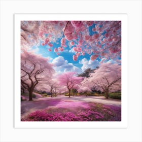 Cherry Blossoms Art Print